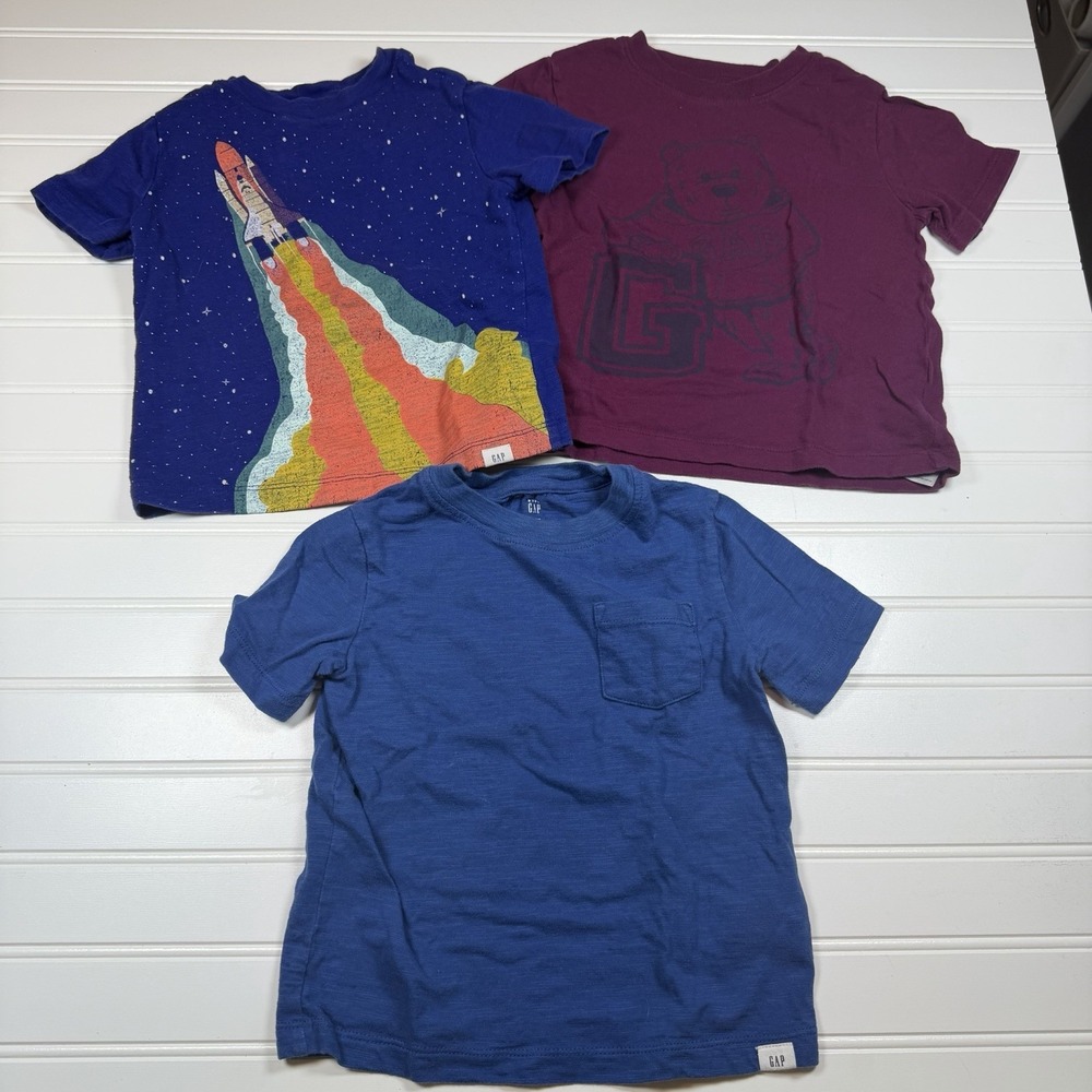 Baby Gap Short‎ Sleeve T-Shirt Lot Toddler 3T Multicolor GUC